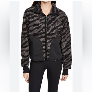 Varley Napoli Sherpa Jacket Black Zebra